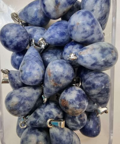 Damla Dogal Tas Kolye Ucu Sodalit