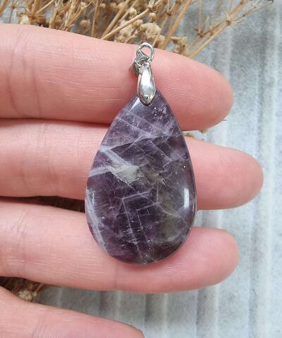 Damla Sallantili Ametist Kolye Ucu