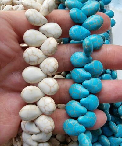 Damla Turkuaz Dogal Tas 14x10 Mm 2