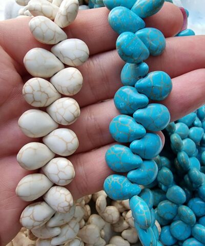 Damla Turkuaz Dogal Tas 14x10 Mm