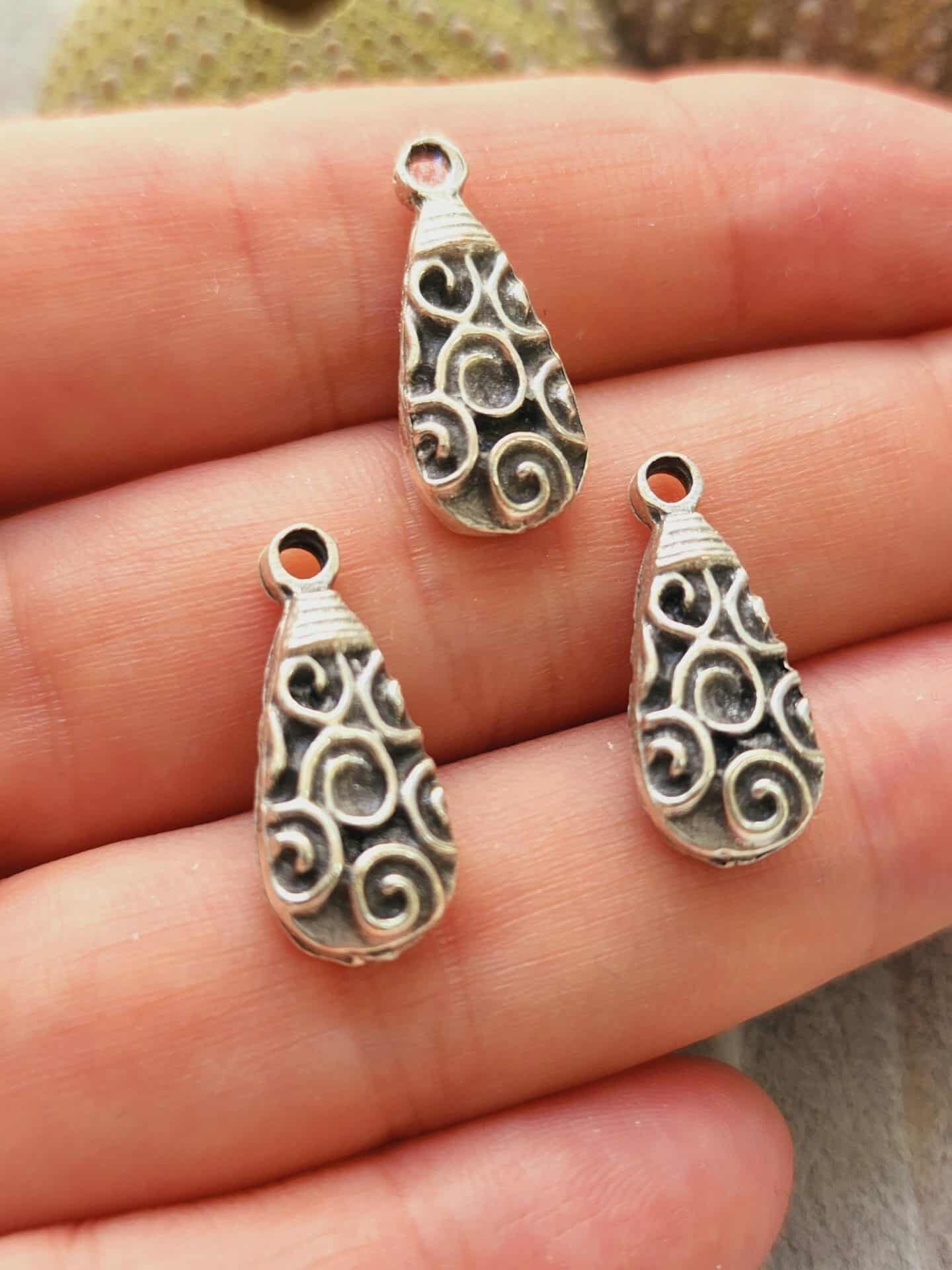 Damla Zamak Dokum Kolye Ucu 2