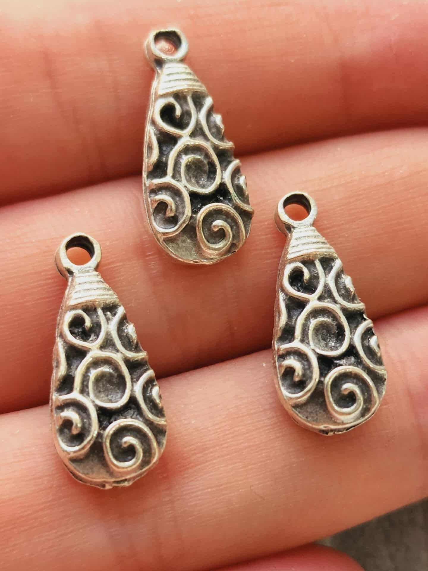 Damla Zamak Dokum Kolye Ucu 3