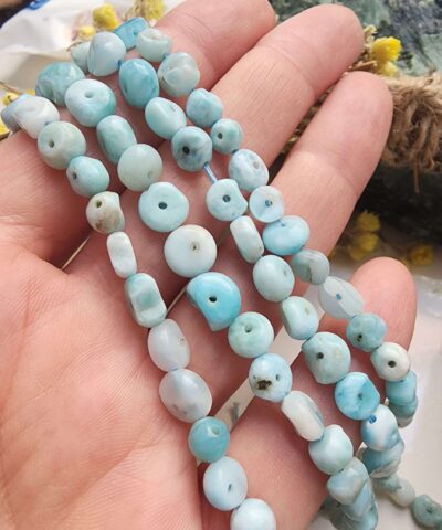 Alternative view of Delikli Amorf Larimar Doğal Taş