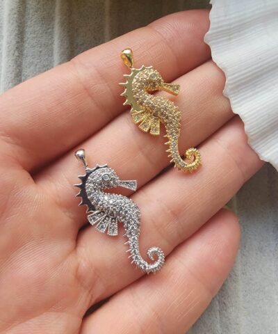 Deniz Ati Zirkon Tasli Kolye Ucu 2