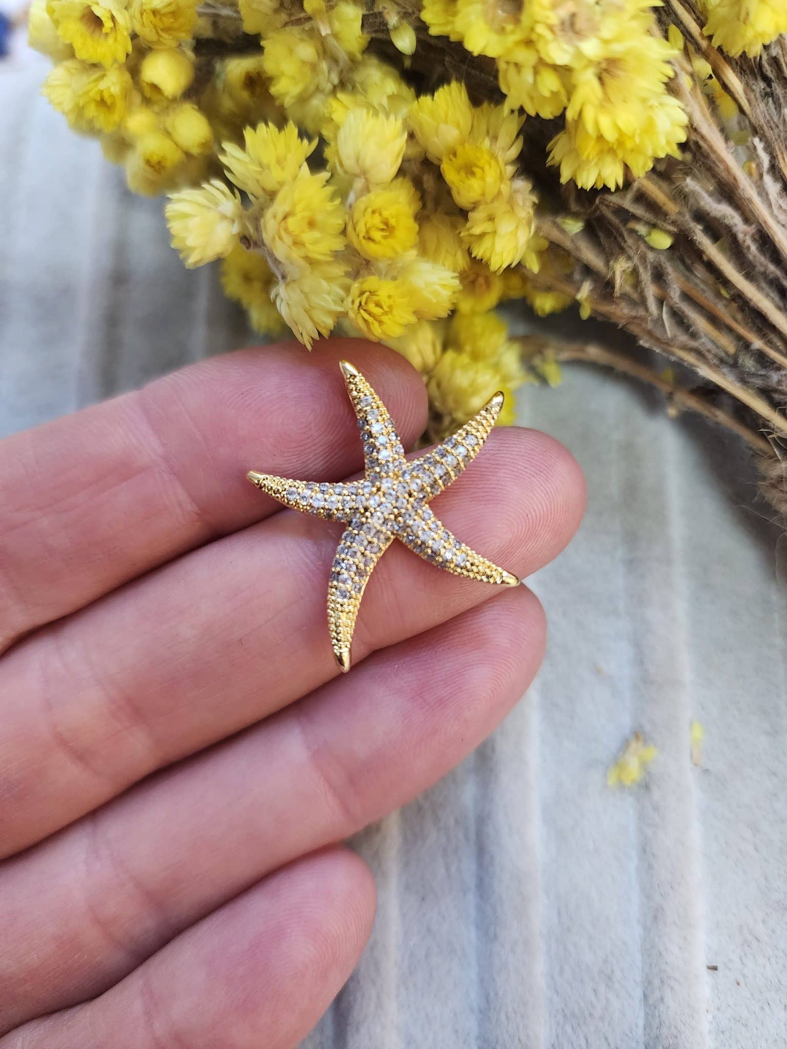 Deniz Yildizi Zirkon Tasli Kolye Ucu 2 1