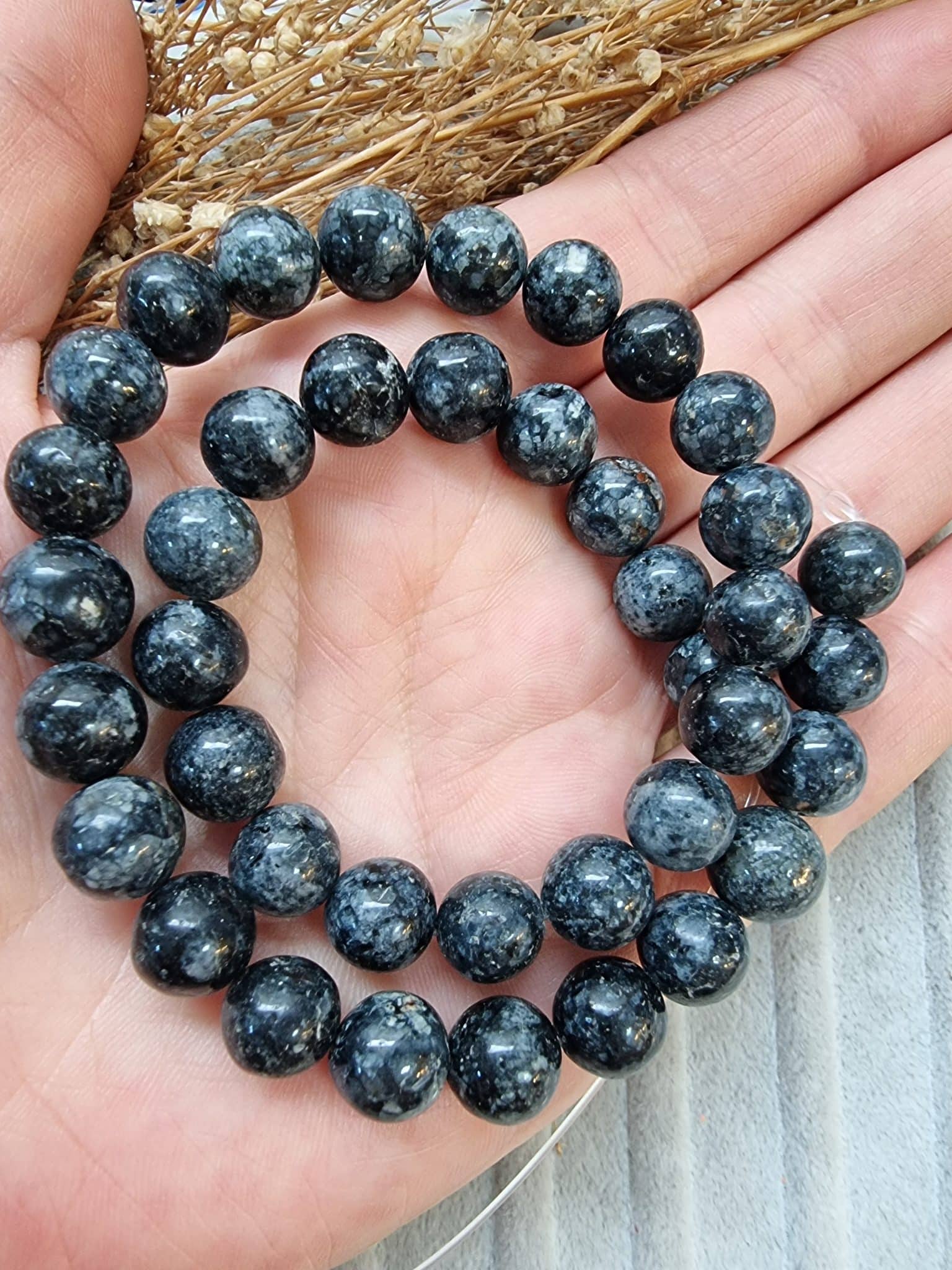 Desenli Dogal Tas Boncuk Cesitleri 10 Mm 502