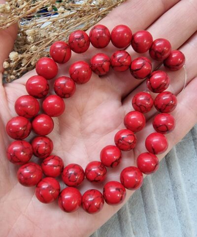 Desenli Dogal Tas Boncuk Cesitleri 10 Mm 504