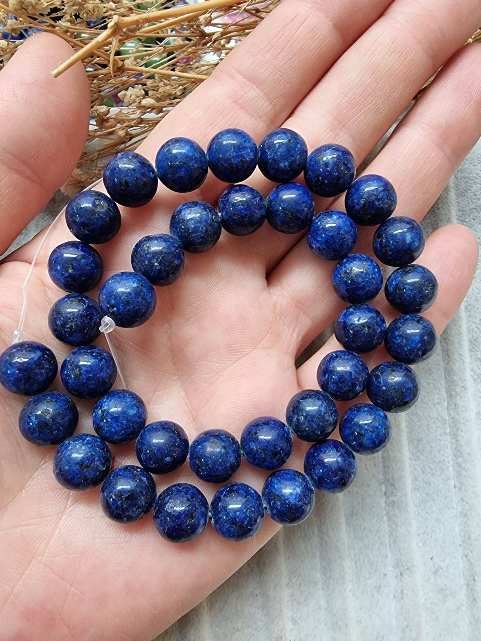 Desenli Dogal Tas Boncuk Cesitleri 10 Mm 507