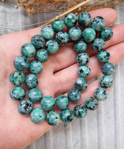 Desenli Dogal Tas Boncuk Cesitleri 10 Mm 509