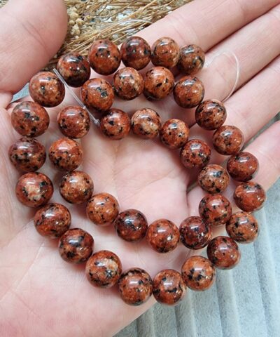 Desenli Dogal Tas Boncuk Cesitleri 10 Mm 510