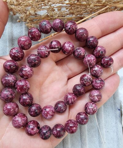 Desenli Dogal Tas Boncuk Cesitleri 10 Mm 512