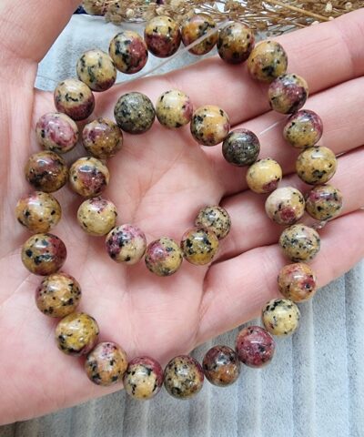 Desenli Dogal Tas Boncuk Cesitleri 10 Mm 516