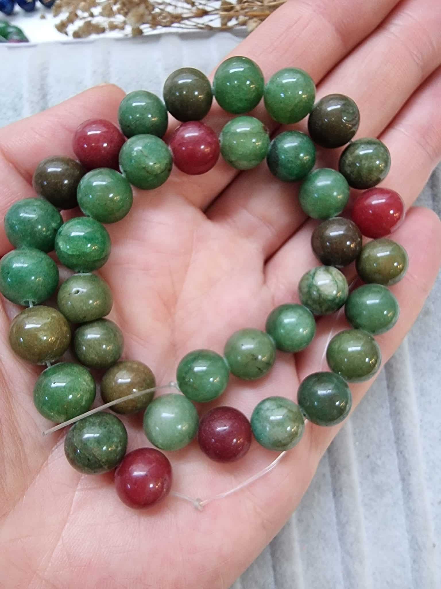 Desenli Dogal Tas Boncuk Cesitleri 10 Mm 519