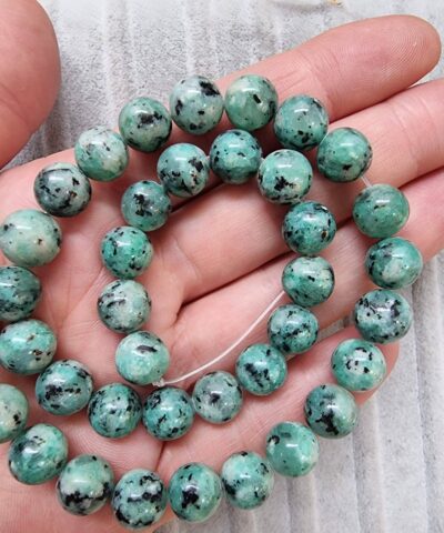 Desenli Dogal Tas Boncuk Cesitleri 10 Mm 521