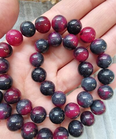 Desenli Dogal Tas Boncuk Cesitleri 10 Mm 522