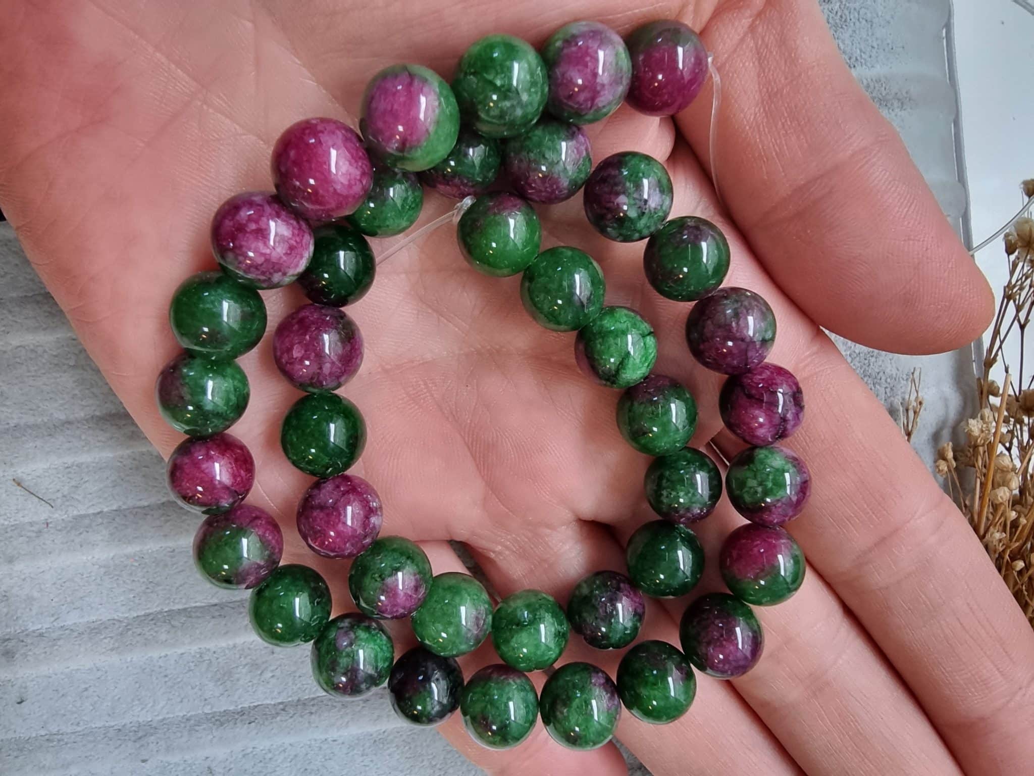 Desenli Dogal Tas Boncuk Cesitleri 10 Mm 523 2