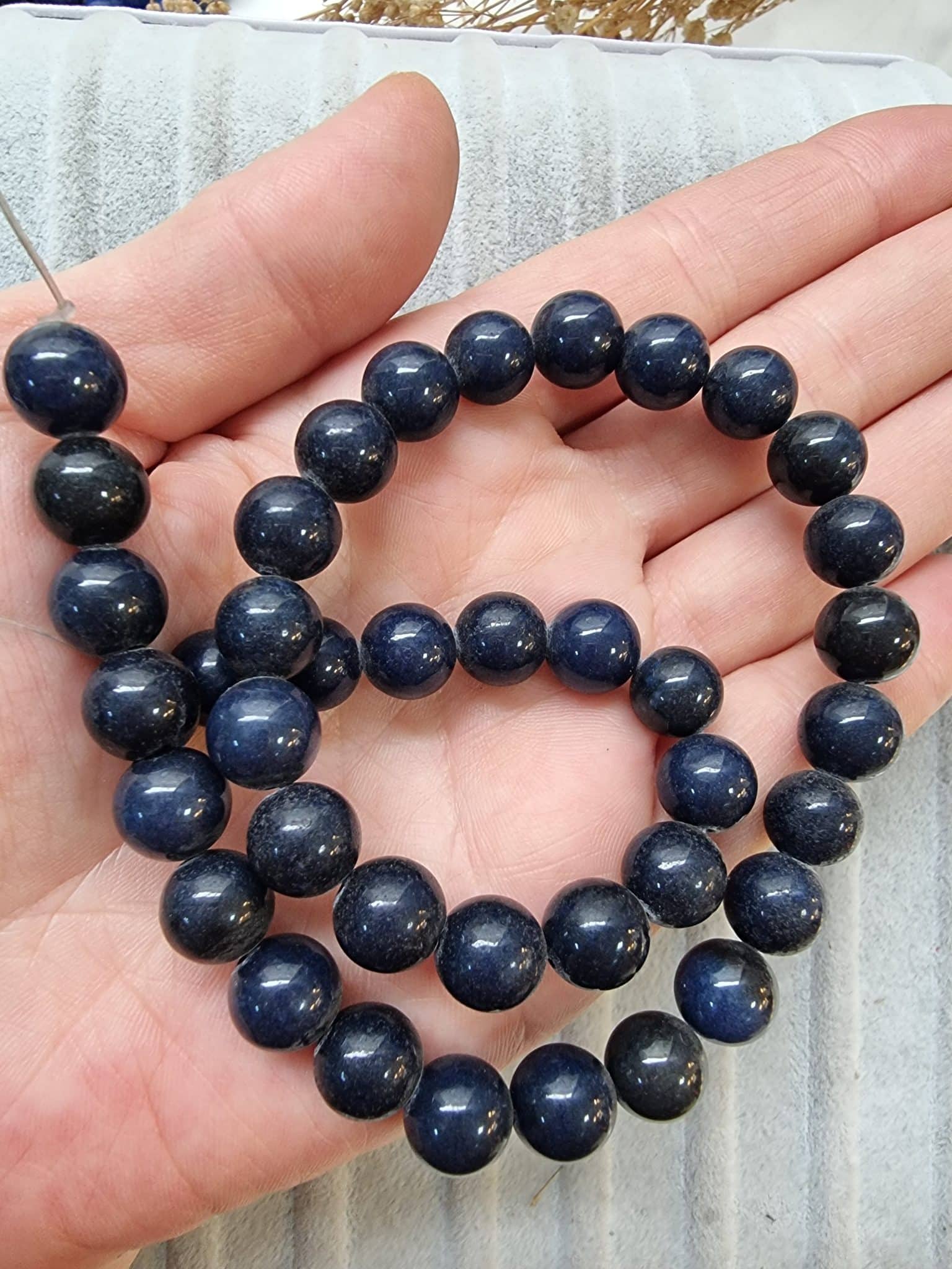 Desenli Dogal Tas Boncuk Cesitleri 10 Mm 526