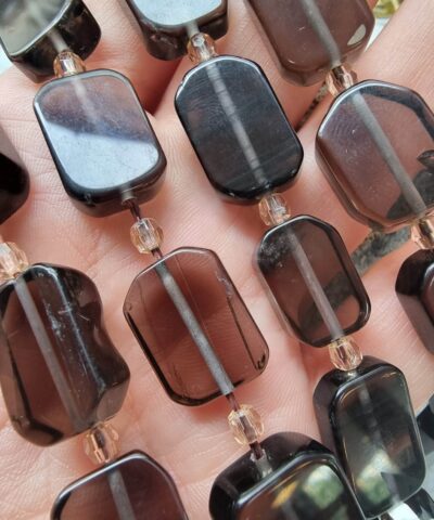 Dikdortgen Dumanli Kuvars Dogal Tas