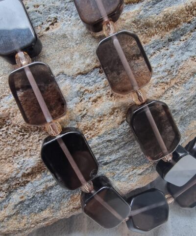 Dikdortgen Dumanli Kuvars Dogal Tas 5