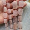 Dikdortgen Pembe Kuvars Dogal Tas Cesitleri