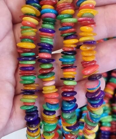 Disk Karisik Renkli Sedef 4