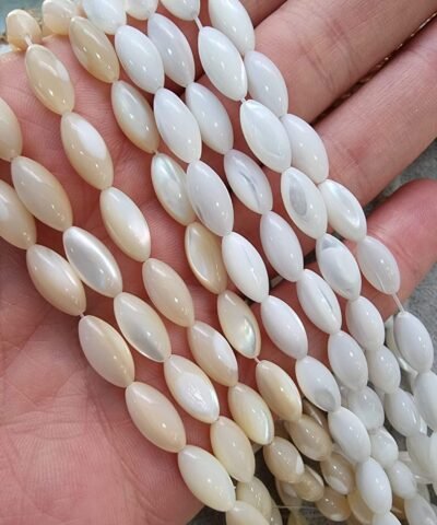 Doğal Sedef Arpa 12x6 MM AAA Kalite