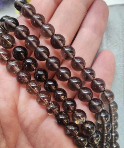 Dumanli Kuvars Dogal Tas Dizi 8 Mm