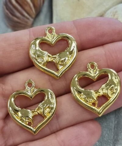 El Ele Kalp Kararmaz Kolye Ucu