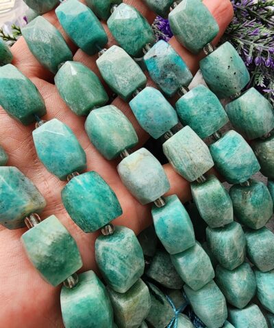 Elmas Kesim Amazonit Dogal Tas