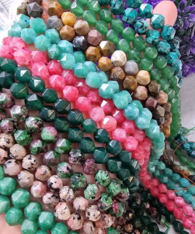 Elmas Kesim Dogal Tas Boncuk Cesitleri 8 Mm