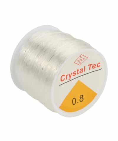 Esnek Lastikli Şeffaf Takı Misina İpi 100 Metre - 0.80 MM