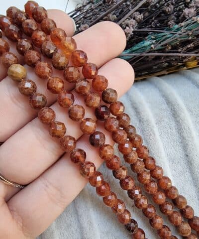 Fasetli Granat Lal Tasi Dizi 6 Mm 3
