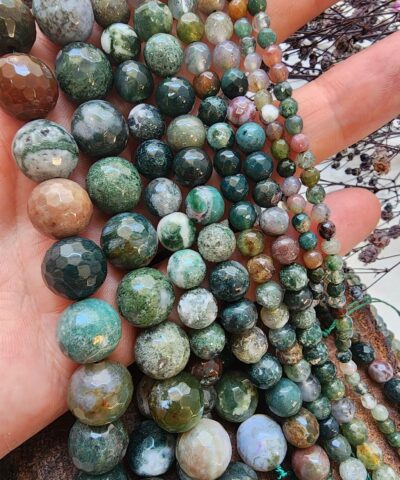 Fasetli Hint Akik Dogal Tas Cestleri