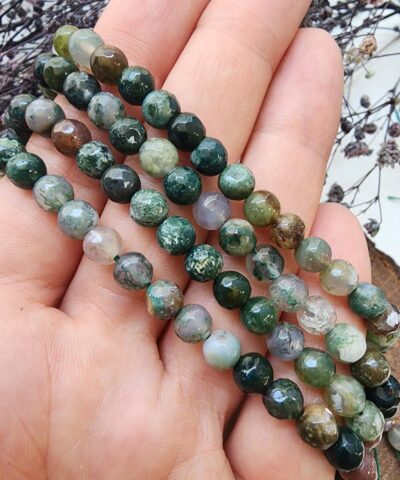 Fasetli Hint Akik Dogal Tas Cestleri 6 Mm