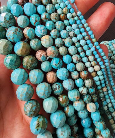 Fasetli İran Turkuaz Taşı Dizi