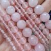 Fasetli Pembe Kuvars Dogal Tas Dizi 7