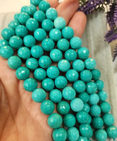 Fasetli Yesil Turkuaz Tasi Dizi 10 Mm