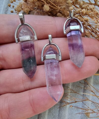 Florit Pandul Dogal Tas Kolye Ucu