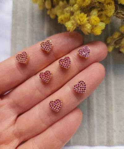 Fujya Zirkon Taşlı Kalp