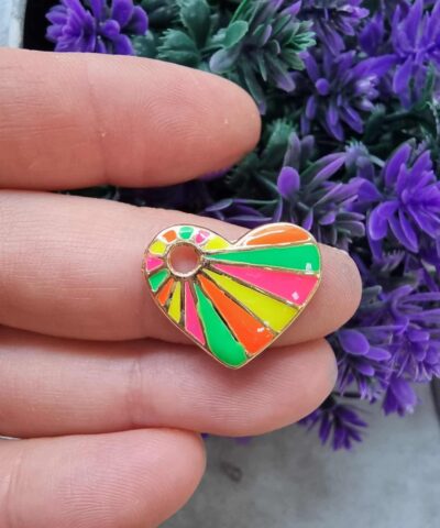 Gokkusagi Renkli Mineli Kalp 502