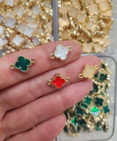 Gold Sans Yoncasi Cift Kulplu Bileklik Malzemesi