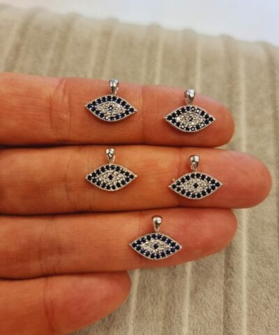 Goz Minimal Zirkon Tasli Kolye Ucu 2