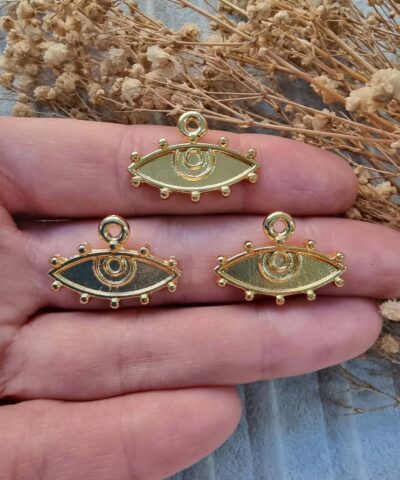 Goz Top Detayli Kolye Ucu