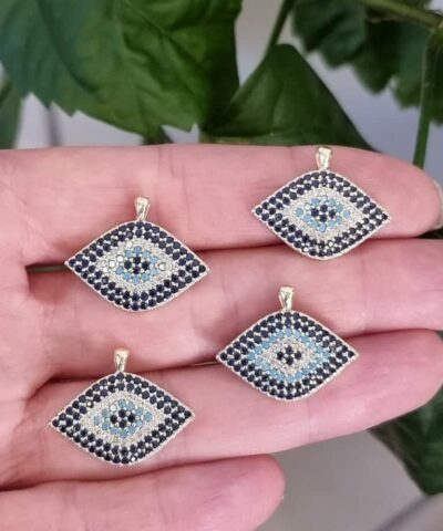 Goz Zirkon Tasli Kolye Ucu 3