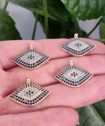 Goz Zirkon Tasli Kolye Ucu