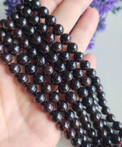 Granat Lal Dogal Tas Dizi 8 Mm