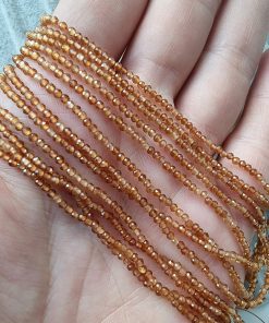 Granat Lal Faset Kesim 2 MM Doğal Taş