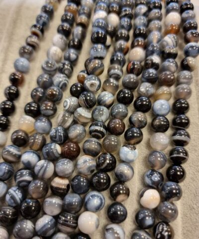 Gri Damarli Akik Dogal Tas 2