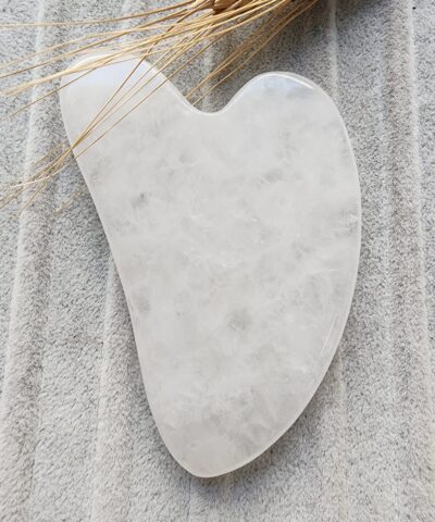 Gua Sha Kristal Kuvars Masaj Tasi