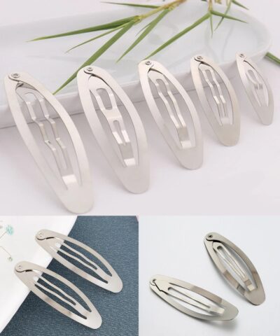 Gümüş Renkli Oval Çıt Çıt Toka